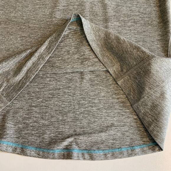 Nike Top Womens Small Gray Pool Blue Dri Fit Element Half Zip Running Space Dye - Picture 10 of 13